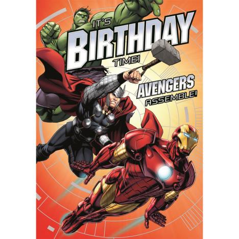Its Birthday Time Marvel Avengers Birthday Card £2.40